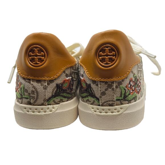 Tory Burch t monogram jacquard sneakers cheetah 6 - Picture 6 of 7